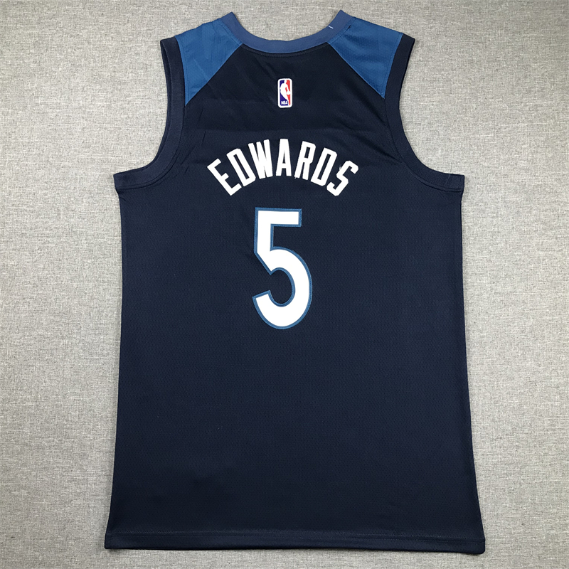 Men Minnesota Timberwolves #5 Edwards Blue 2024 Nike NBA Jersey style 1->minnesota timberwolves->NBA Jersey